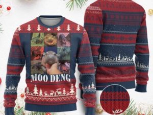 Baby Hippo Ugly Christmas Sweater Pygmy Hippo Cute Zoo For Family - Image 1