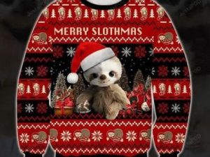 Baby Sloth 3D Sweater Ugly Christmas Sweater - Image 1