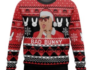 Bad Bunny Ugly Christmas Sweater - Image 1