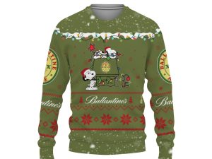 Ballantine Ale American Merry Christmas, Snoopy House Cute Fan Gift-3D Sweatshirt - Image 1