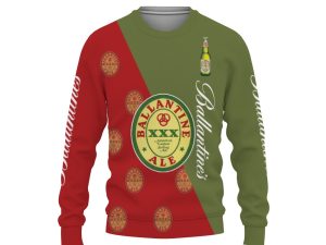 Ballantine Ale And Pattern Logo-3D Sweatshirt - Image 1