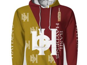 Basil Hayden's And Pattern Logo-3D Unisex Hoodie - Image 1