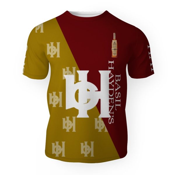 Basil Hayden's And Pattern Logo-3D Unisex T-Shirt - Image 1