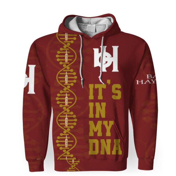 Basil Hayden's It's In My DNA-3D Unisex Hoodie - Image 1