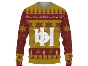 Basil Hayden's Merry Christmas Unisex Gift Fan-3D Sweatshirt - Image 1