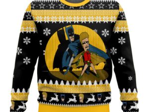 Batman Ugly Christmas Sweater With Full Size - Image 1