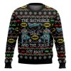 Batmobile Lost Its Wheel Joker Got Away Batman Ugly Christmas Sweater - Image 1