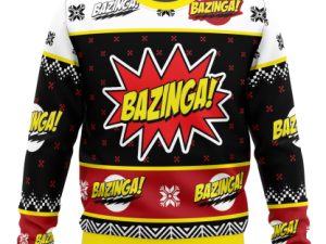 Bazinga The Big Bang Theory Ugly Christmas Sweater - Image 1