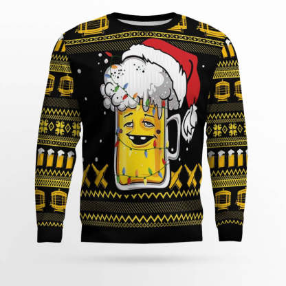 beer xmas ugly christmas sweater 1 Beer Xmas Ugly Christmas Sweater - Image 1
