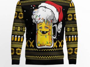 Beer Xmas Ugly Christmas Sweater Holiday Gift - Image 1