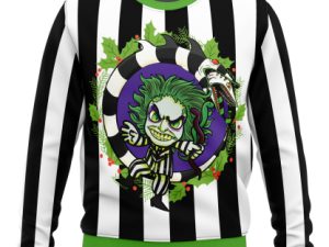 Beetle Juice Ugly Christmas Sweater - Image 1