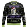 Beetlejuice It Snow Time Christmas Ugly Christmas Sweater - Image 1
