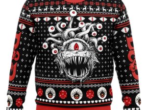 Beholder Dungeons And Dragons Ugly Christmas Sweater - Image 1