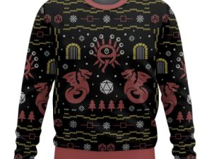 Beholder Dungeons Dragons Ugly Christmas Sweater - Image 1