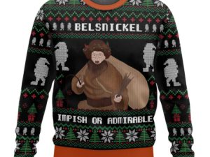 Belsnickel Impish Or Admirable The Office Ugly Christmas Sweater - Image 1