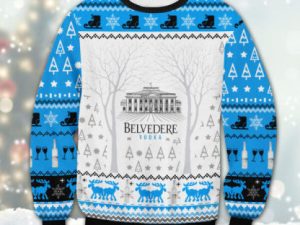 Best Selling Product Belvedere Vodka 3D Printed Ugly Christmas Sweater - Image 1