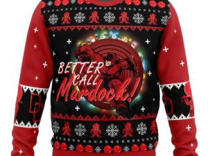Better Call Murdock Daredevil Ugly Christmas Sweater - Image 1