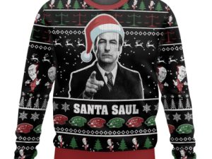 Better Call Santa Saul Christmas Ugly Christmas Sweater - Image 1