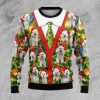 Bichon Xmas Pine Christmas Ugly Christmas Sweater - Image 1