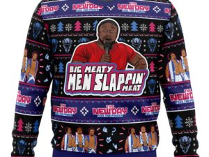 Big Meaty Men Slappin Meat The New Day Ugly Christmas Sweater - Image 1