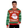 Big Nick Energy Santa Funny Ugly Christmas Sweater - Image 2