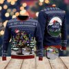 Bigfoot Christmas I Party With Sasquatch Camping Christmas Ugly Christmas Sweater - Image 1
