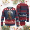 Bigfoot Christmas Tree Lights Ugly Christmas Sweater - Image 1