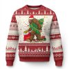 Bigfoot Christmas Ugly Christmas Sweater Believe Sasquatch Lovers Xmas Tree Lights - Image 1