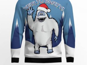 Bigfoot Party Ugly Christmas Sweater - Image 1