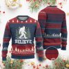 Bigfoot Ugly Christmas Sweater Funny Sasquatch Believe Lovers Gifts Xmas - Image 1