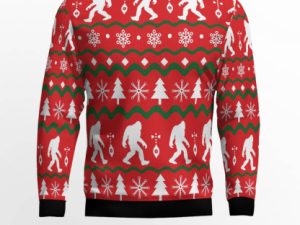 Bigfoot Ugly Christmas Sweater Holiday Gift - Image 1