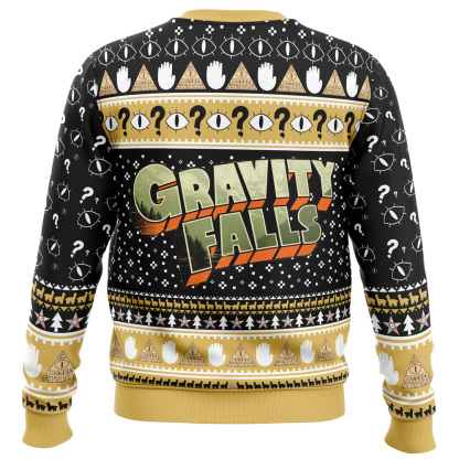 bill cipher gravity falls ugly christmas sweater 2 Bill Cipher Gravity Falls Ugly Christmas Sweater - Image 2