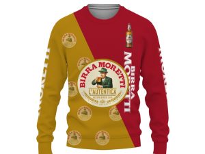 Birra Moretti And Pattern Logo-3D Sweatshirt - Image 1