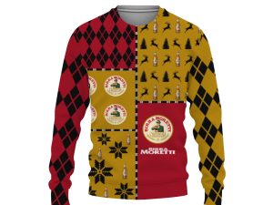 Birra Moretti Merry Christmas And -3D Sweatshirt - Image 1