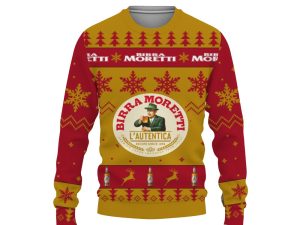 Birra Moretti Merry Christmas Unisex Gift Fan-3D Sweatshirt - Image 1