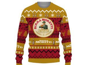 Birra Moretti Shirts Beer Vintage Logo-3D Sweatshirt - Image 1