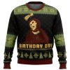 Birthday Boy The Ruined Fresco Of Jesus Ugly Christmas Sweater - Image 1