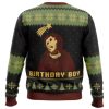 Birthday Boy The Ruined Fresco Of Jesus Ugly Christmas Sweater - Image 2
