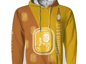 Bitburger And Pattern Logo-3D Unisex Hoodie - Image 1