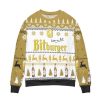 Bitburger Beer Logo Reindeer Pattern Ugly Christmas Sweater - Image 1
