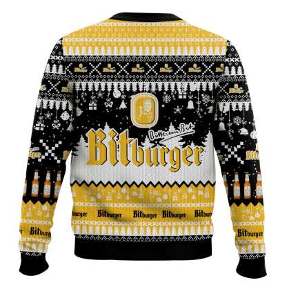 bitburger german beer ugly christmas sweater 2 Bitburger German Beer Ugly Christmas Sweater - Image 2
