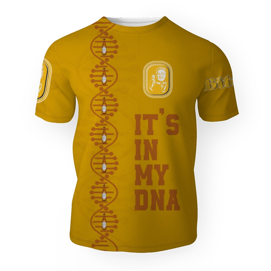 bitburger its in my dna 3d unisex t shirt 1 Bitburger It's In My DNA-3D Unisex T-Shirt - Image 1