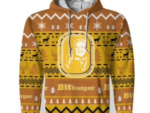 Bitburger Shirts Beer Vintage Logo-3D Unisex Hoodie - Image 1