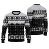 Black And White Skeleton Ugly Christmas Sweater - Image 1
