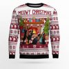 Black Cat Christmas Dancing Ugly Christmas Sweater - Image 1