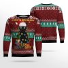Black Cat Like Stay To In Bed Xmas Ugly Christmas Sweater - Image 2