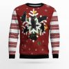 Black Cat Snowflake Ugly Christmas Sweater - Image 1