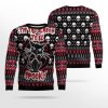 Black Cat Spooky Halloween Ugly Christmas Sweater - Image 2