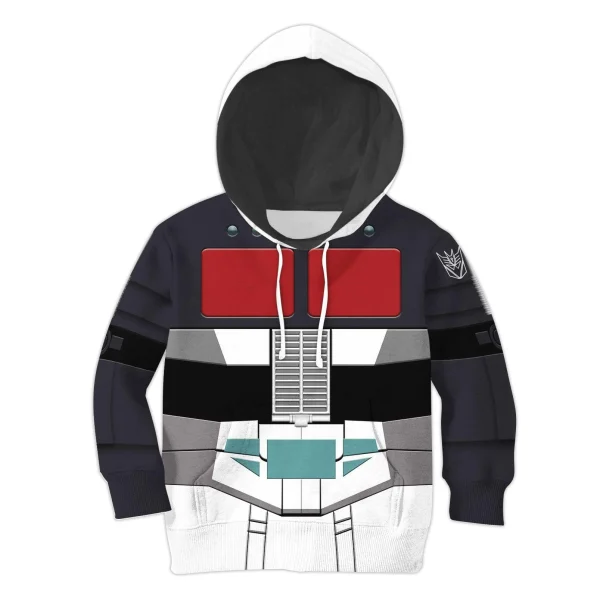 Black Convoy Kid Costume Cosplay Hoodie Sweatshirt T-Shirt 1 - Image 1