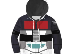 Black Convoy Kid Costume Cosplay Hoodie Sweatshirt T-Shirt 4 - Image 1